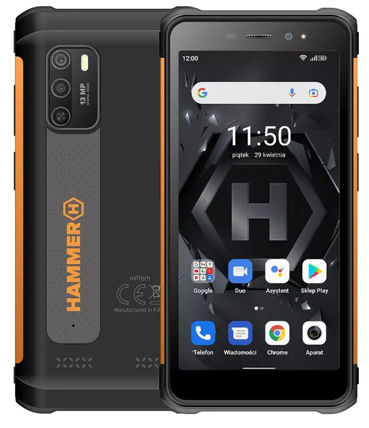 Smartfon myPhone Hammer Iron 4 5,5" 13Mpix Pomarańczowy