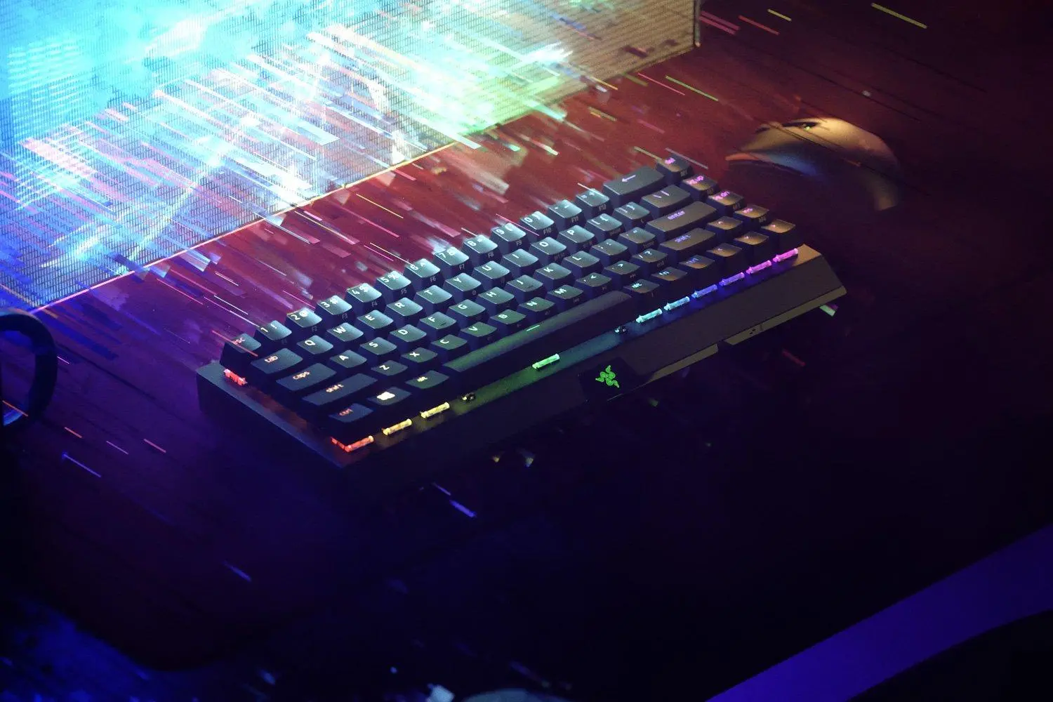 Klawiatura mechaniczna Razer BlackWidow V3 Mini HyperSpeed Green Switch Czarny