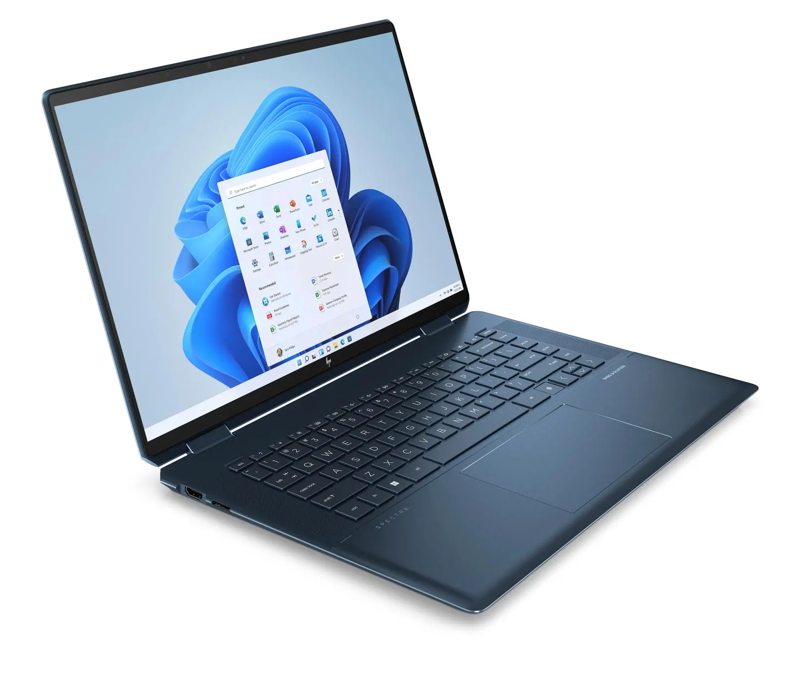 Laptop 2w1 HP Spectre x360 16-f1252nw OLED 16'' i7-1260P 32GB RAM 1TB Dysk SSD ARC A370M Win11 Pro Niebieski