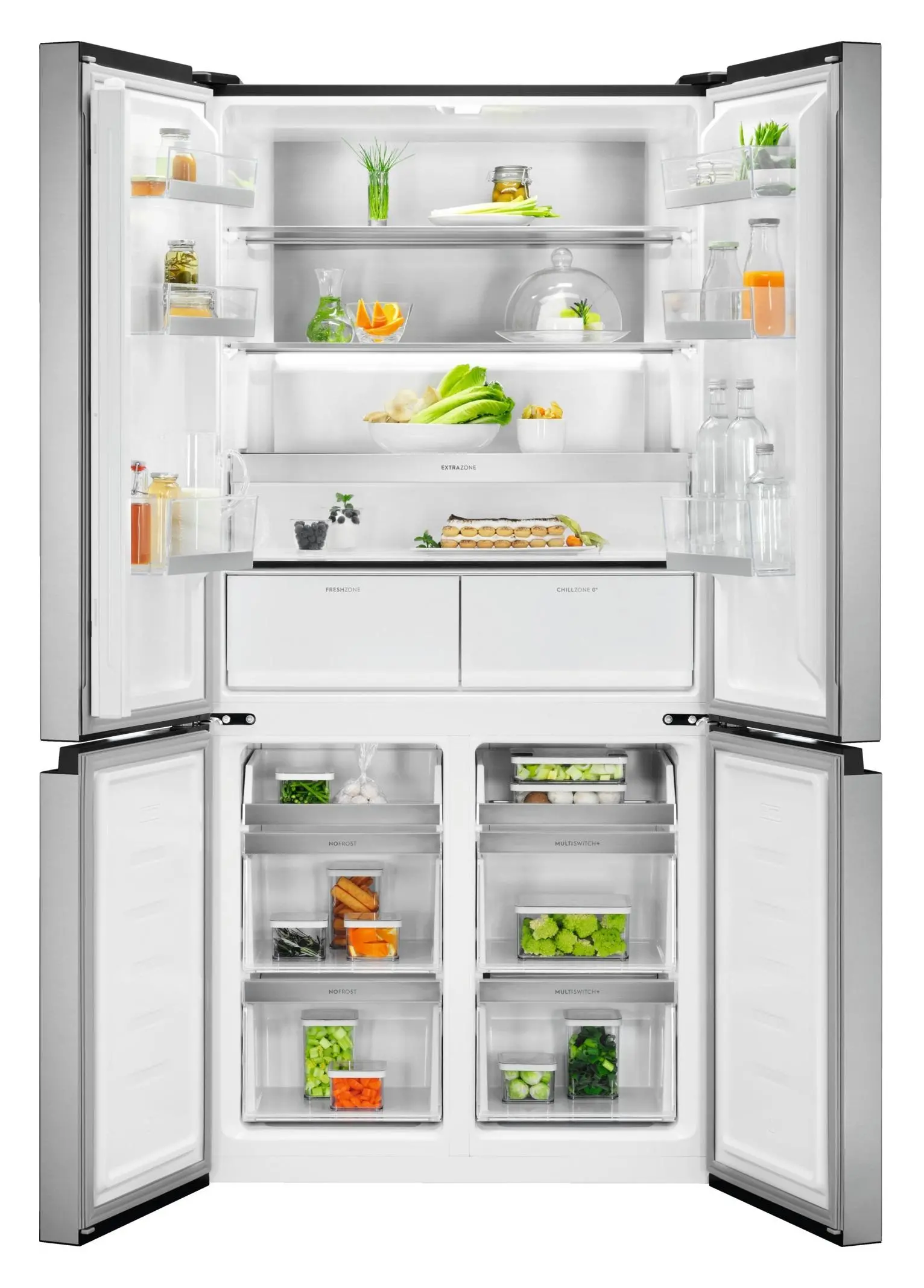 Lodówka Electrolux 900 ELT9VE52U0 Pełny No Frost 190cm Szuflada z kontrolą wilgotności Srebrny