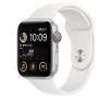 Smartwatch Apple Watch SE 2gen GPS  Cellular 44mm koperta z aluminium Srebrny pasek sportowy Biały