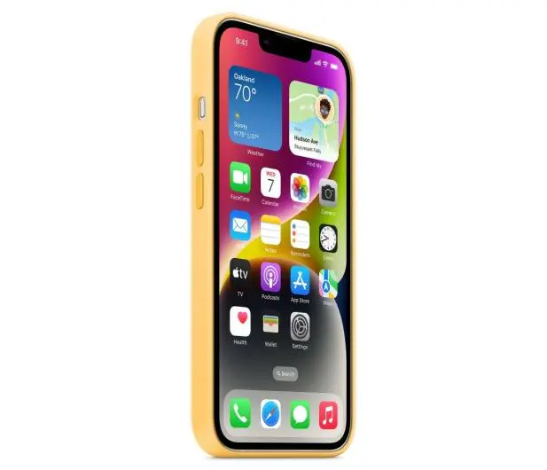 Etui Apple silikonowe z MagSafe do iPhone 14 Plus Żółty