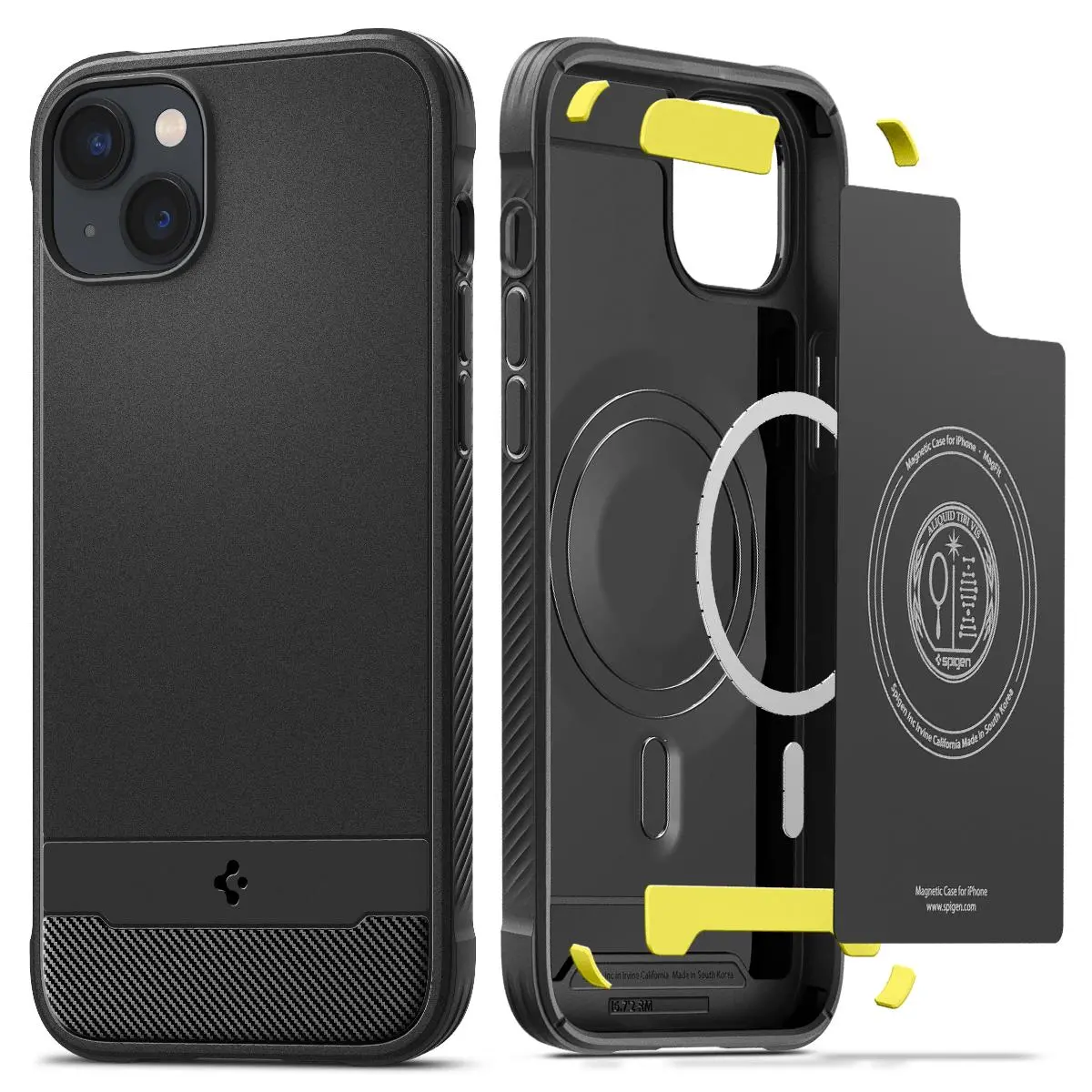 Etui Spigen Rugged Armor Mag z MagSafe do iPhone 14 Plus czarne matowe