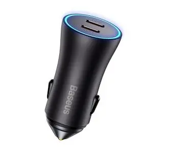 Ładowarka samochodowa Baseus 2xUSB-C 40W Szary