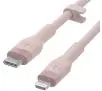 Kabel Belkin CAA009BT3MPK BoostCharge Flex USB-C do Lightning 3m Różowy