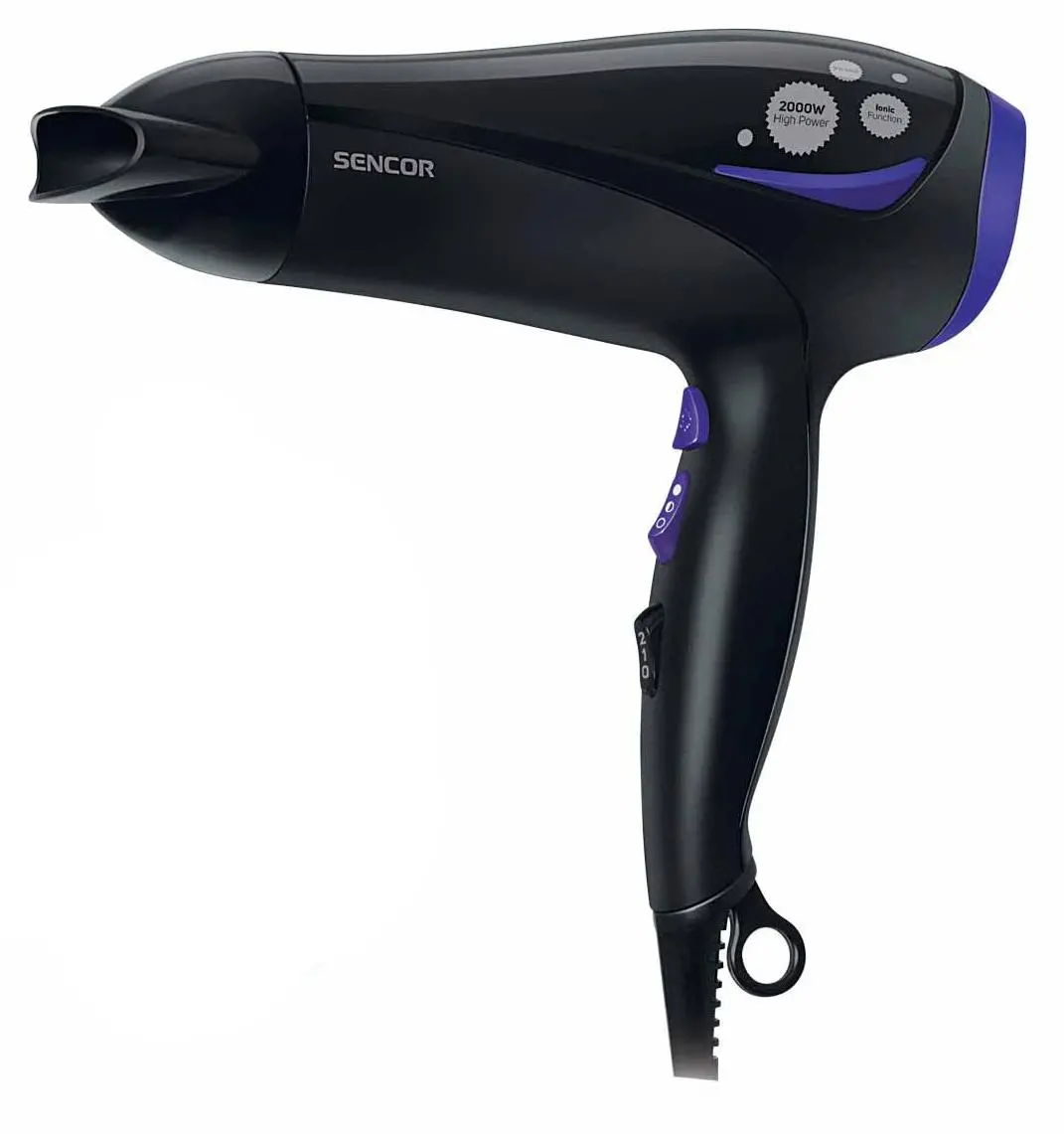 Suszarka do włosów Sencor SHD 108VT Jonizacja Dyfuzor Zimny nawiew 2000W 2 prędkości 3 temperatury