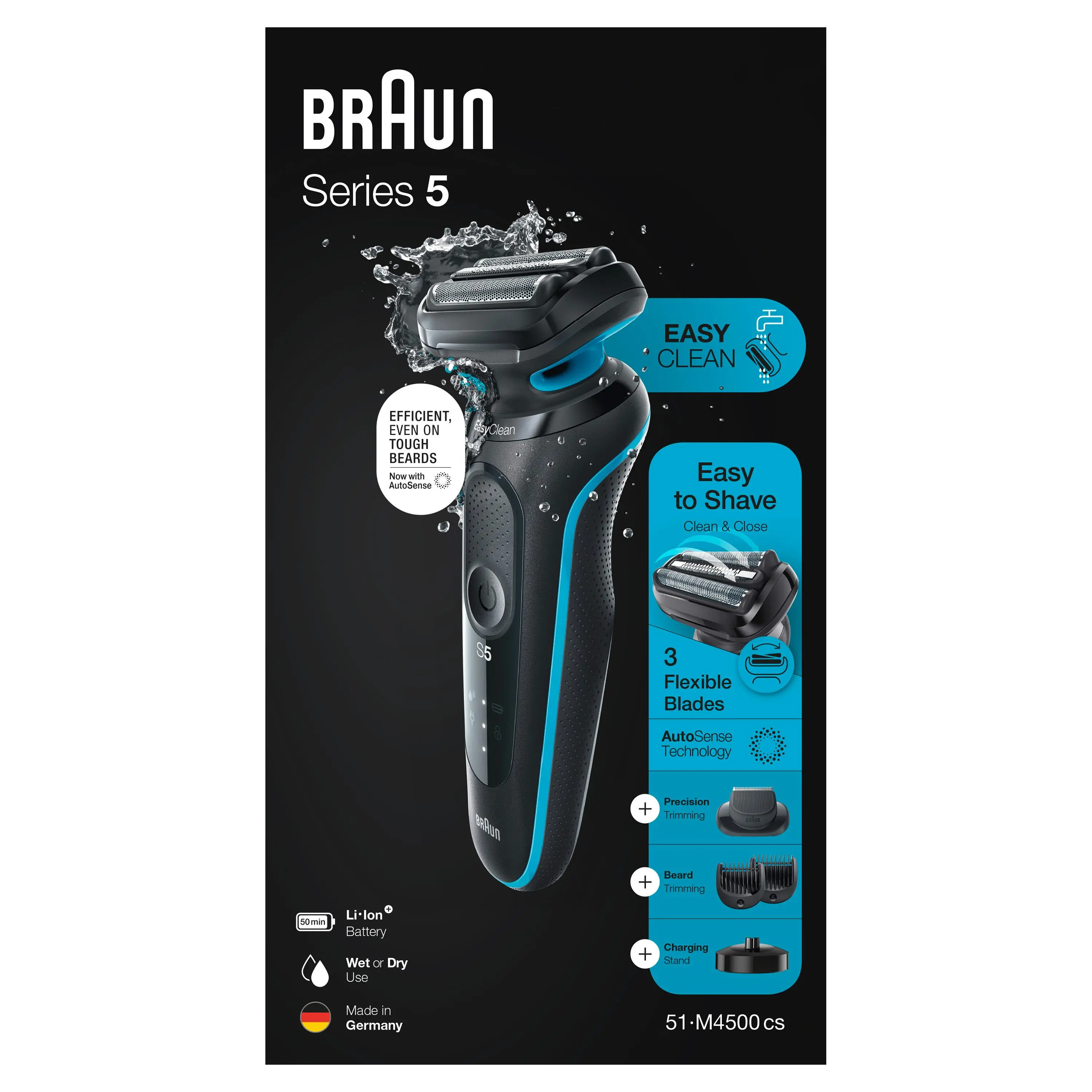 Golarka Braun 51-M4500cs MIN Trymer