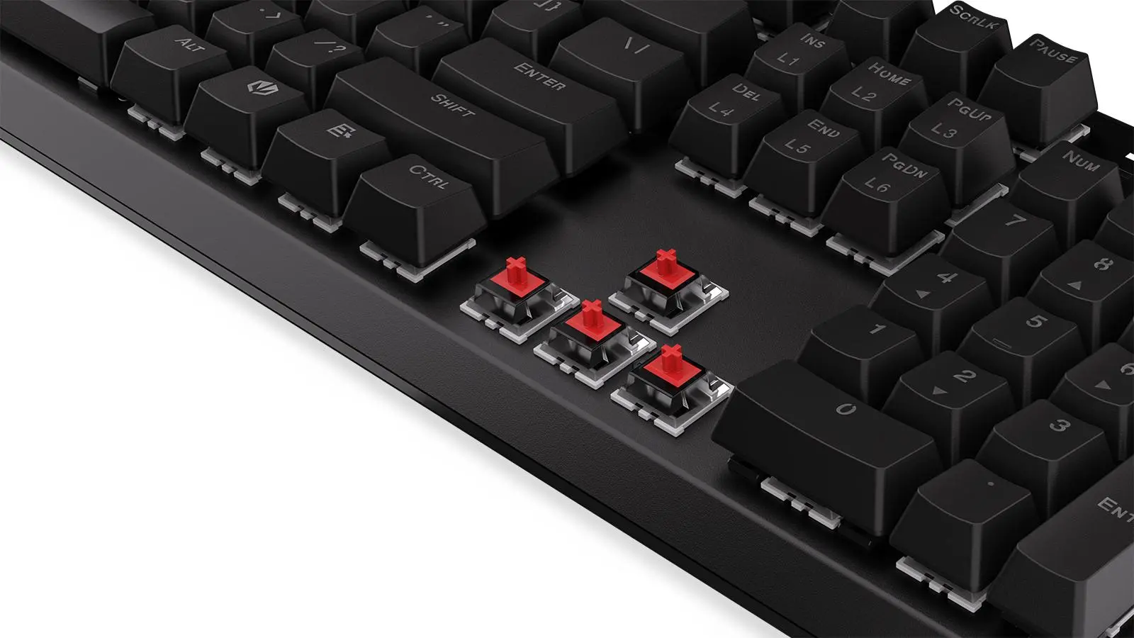 Klawiatura mechaniczna Endorfy Thock Wireless Red Kailh Box Red Czarny