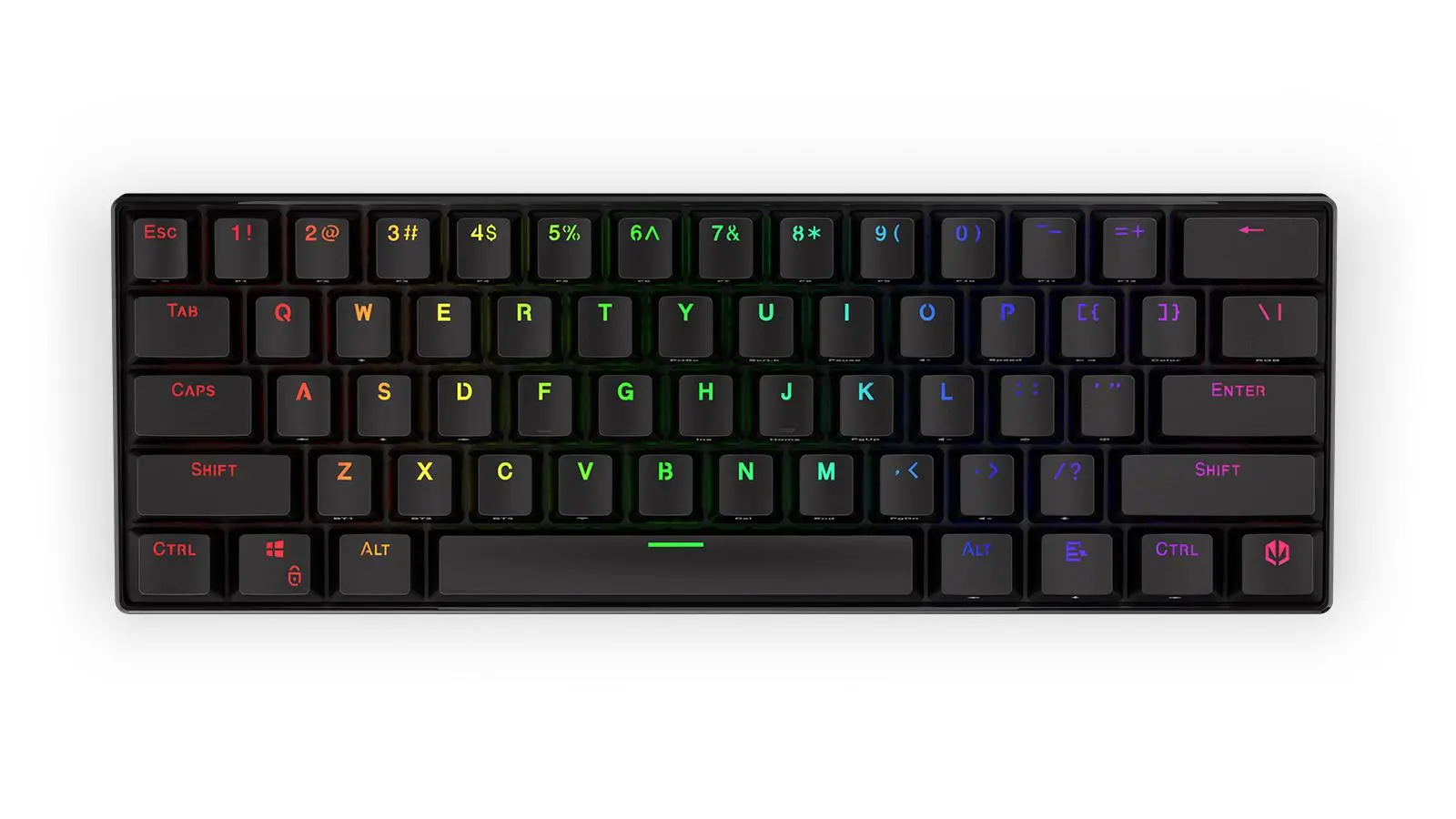 Klawiatura mechaniczna Endorfy Thock Compact Wireless Red Kailh Box Red Czarny