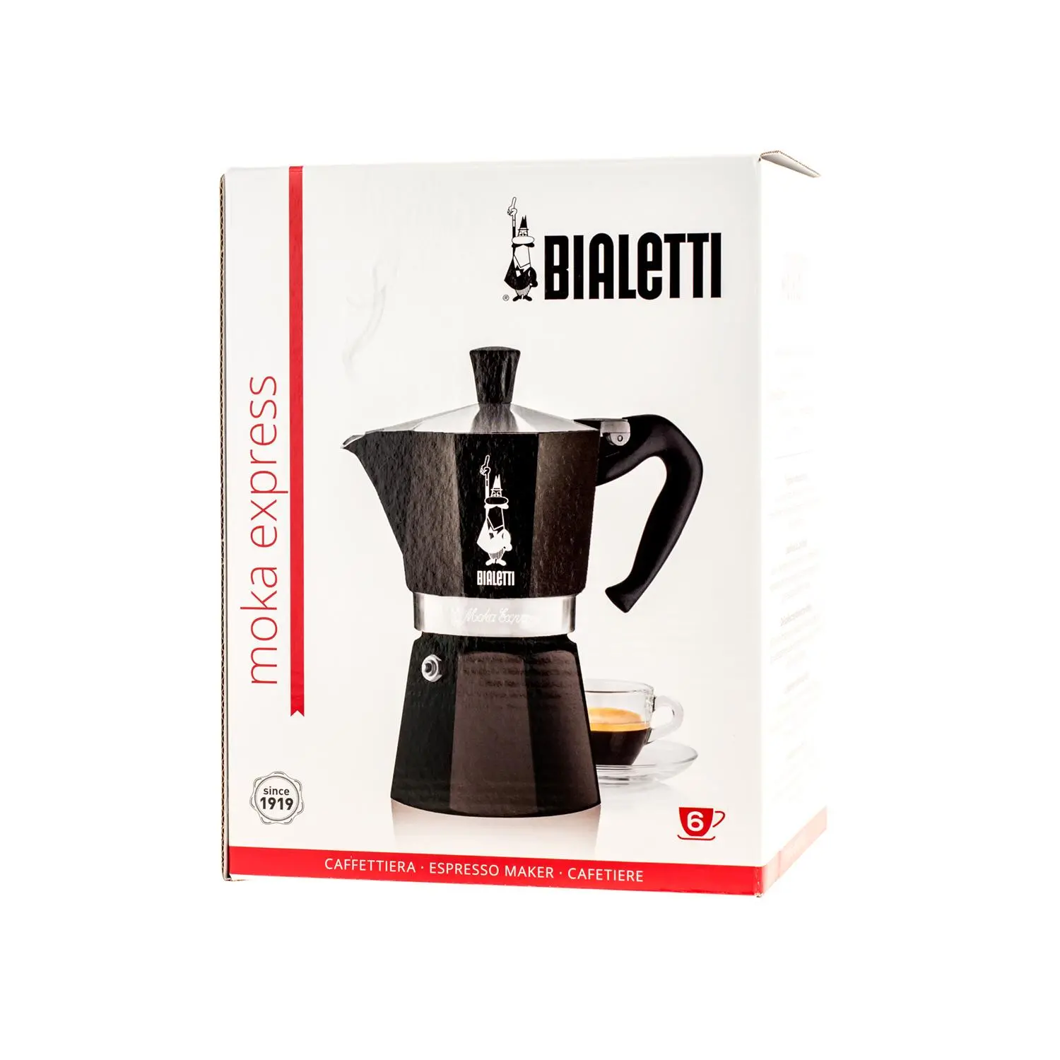 Kawiarka Bialetti Moka Express 6tz 300ml Czarny