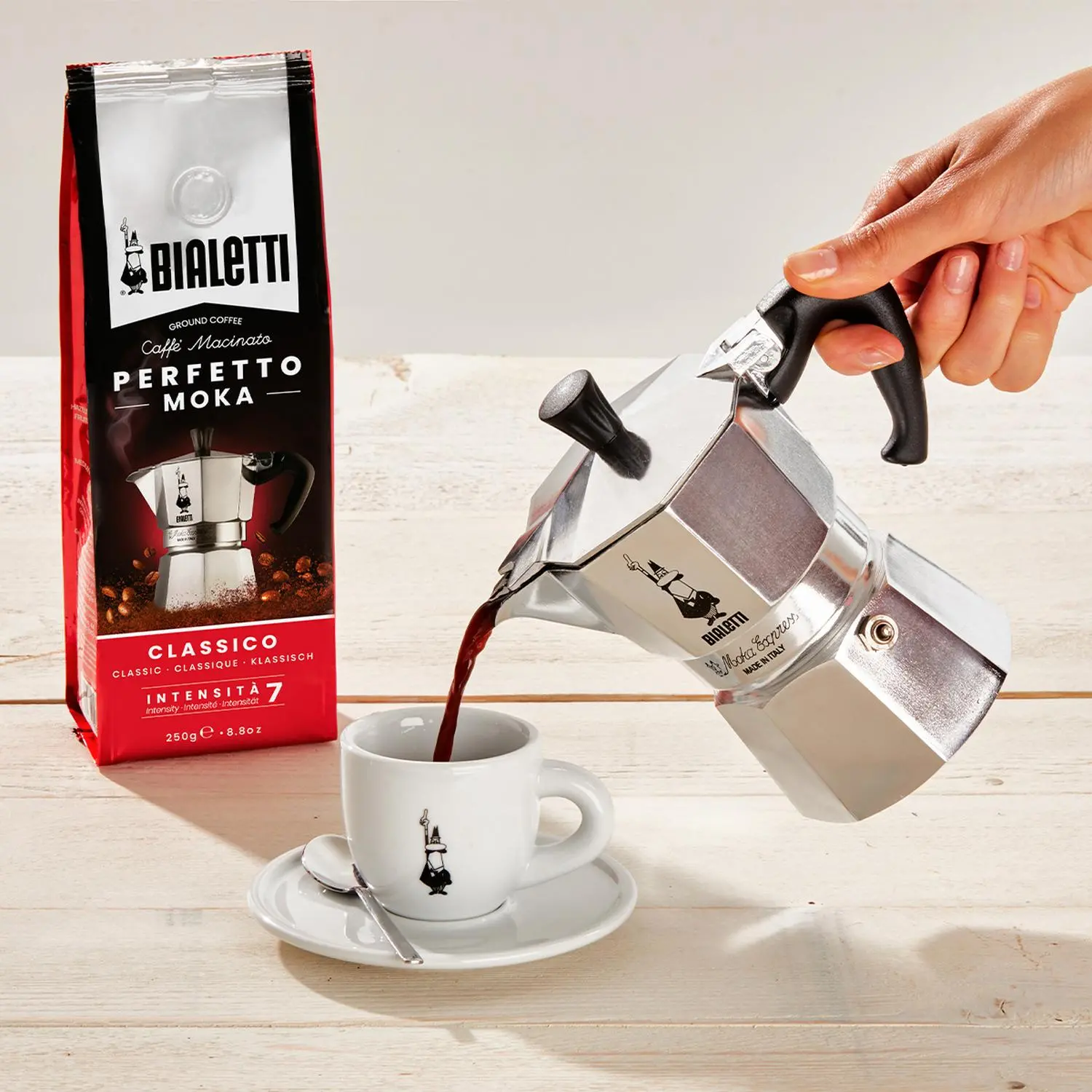 Kawiarka Bialetti Moka Express 1tz 65ml Srebrny