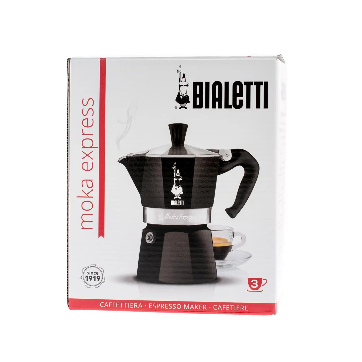 Kawiarka Bialetti Moka Express 3tz 150ml Czarny