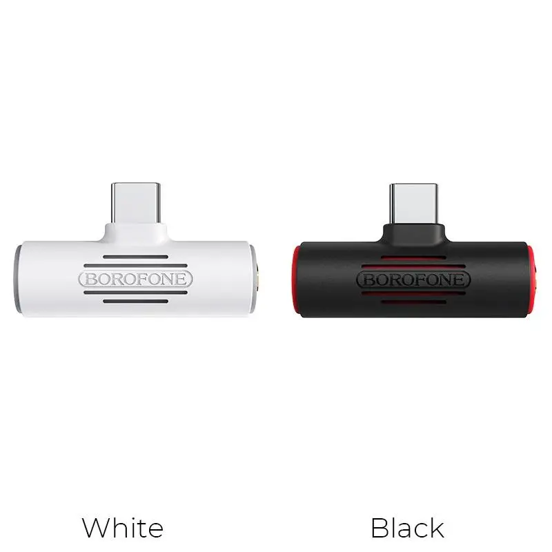 Adapter Borofone BV8 USB-C na USB-C i jack 3,5mm Czarny