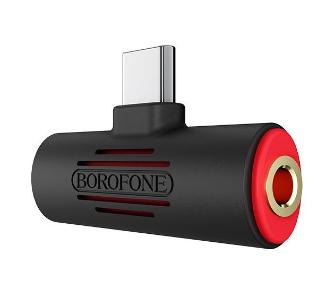 Adapter Borofone BV8 USB-C na USB-C i jack 3,5mm Czarny