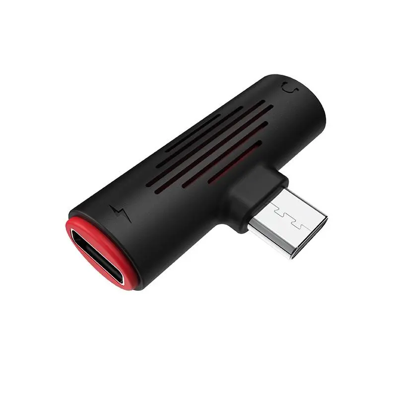 Adapter Borofone BV8 USB-C na USB-C i jack 3,5mm Czarny