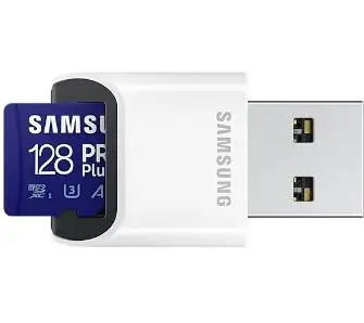 Karta pamięci Samsung MB-MD128KB/WW microSDXC 128GB PRO+ 160/120MB/s + czytnik