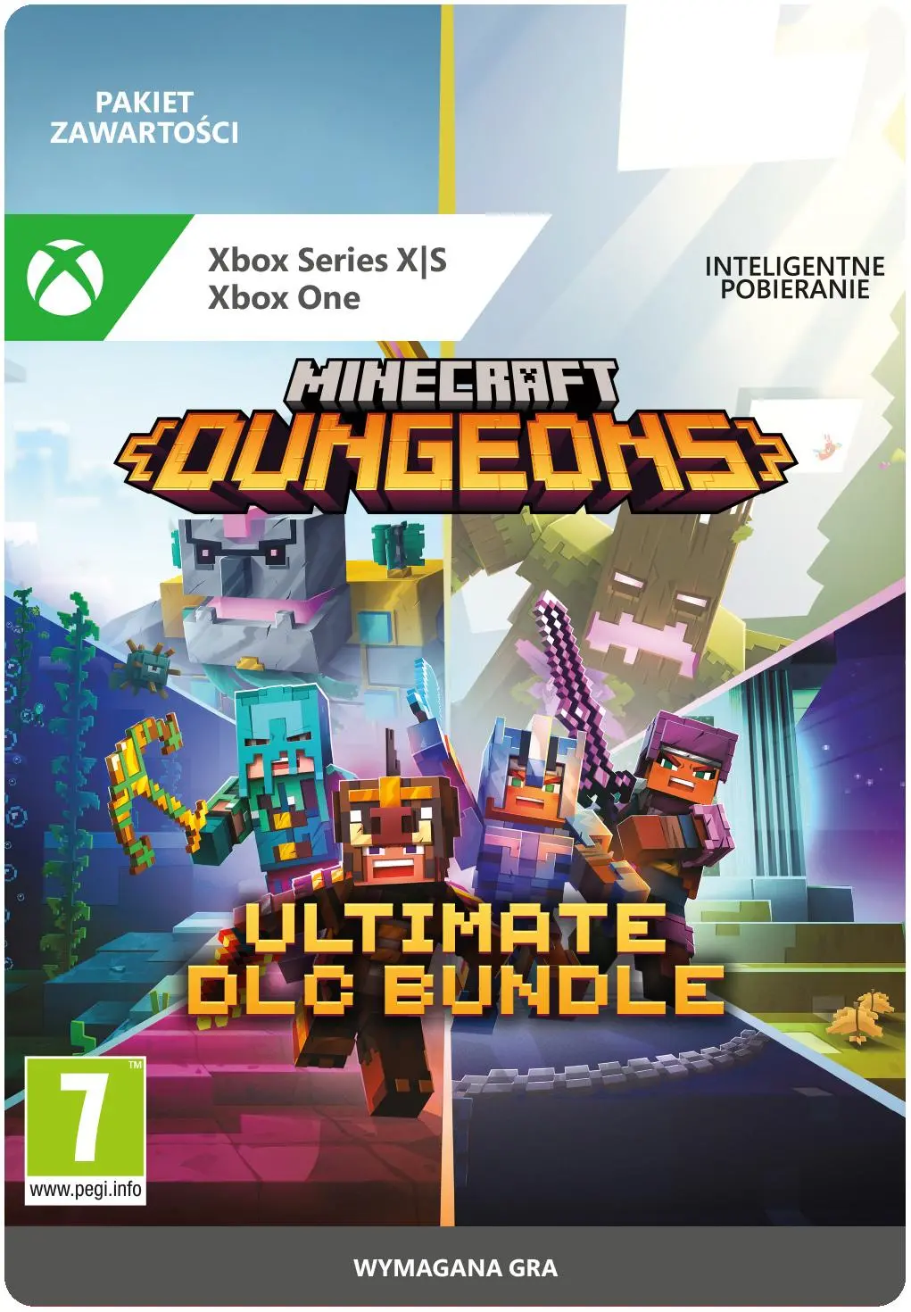 Minecraft Dungeons Ultimate DLC Bundle [kod aktywacyjny] dla Xbox Series X/S i Xbox One