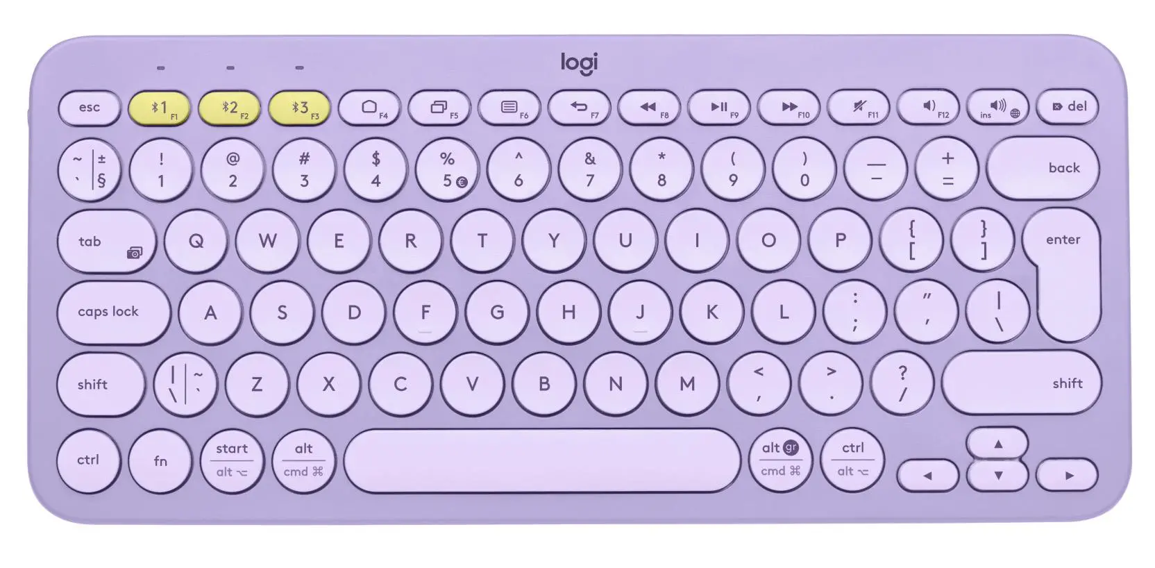 Klawiatura membranowa Logitech K380 Fioletowy