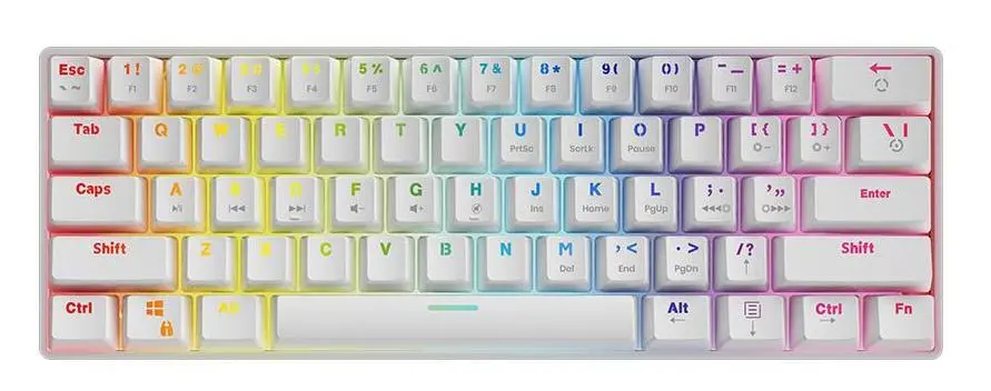 Klawiatura mechaniczna Savio Whiteout Outemu Red Biały