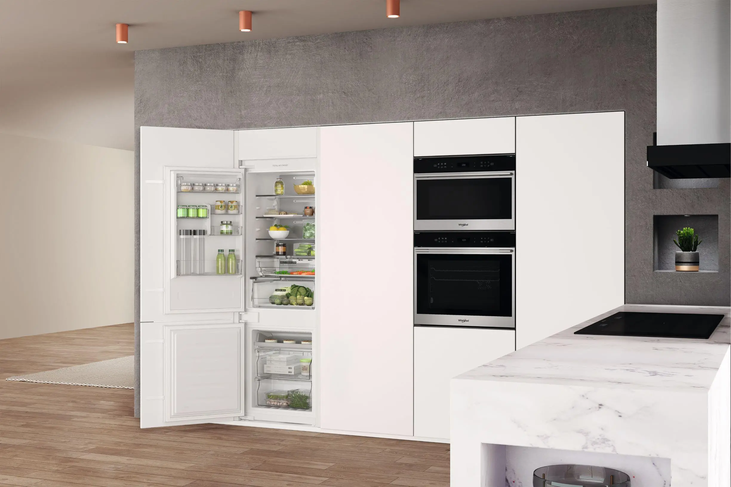 Lodówka Whirlpool WHC18 T141 Pełny No Frost 177cm Szuflada z kontrolą wilgotności