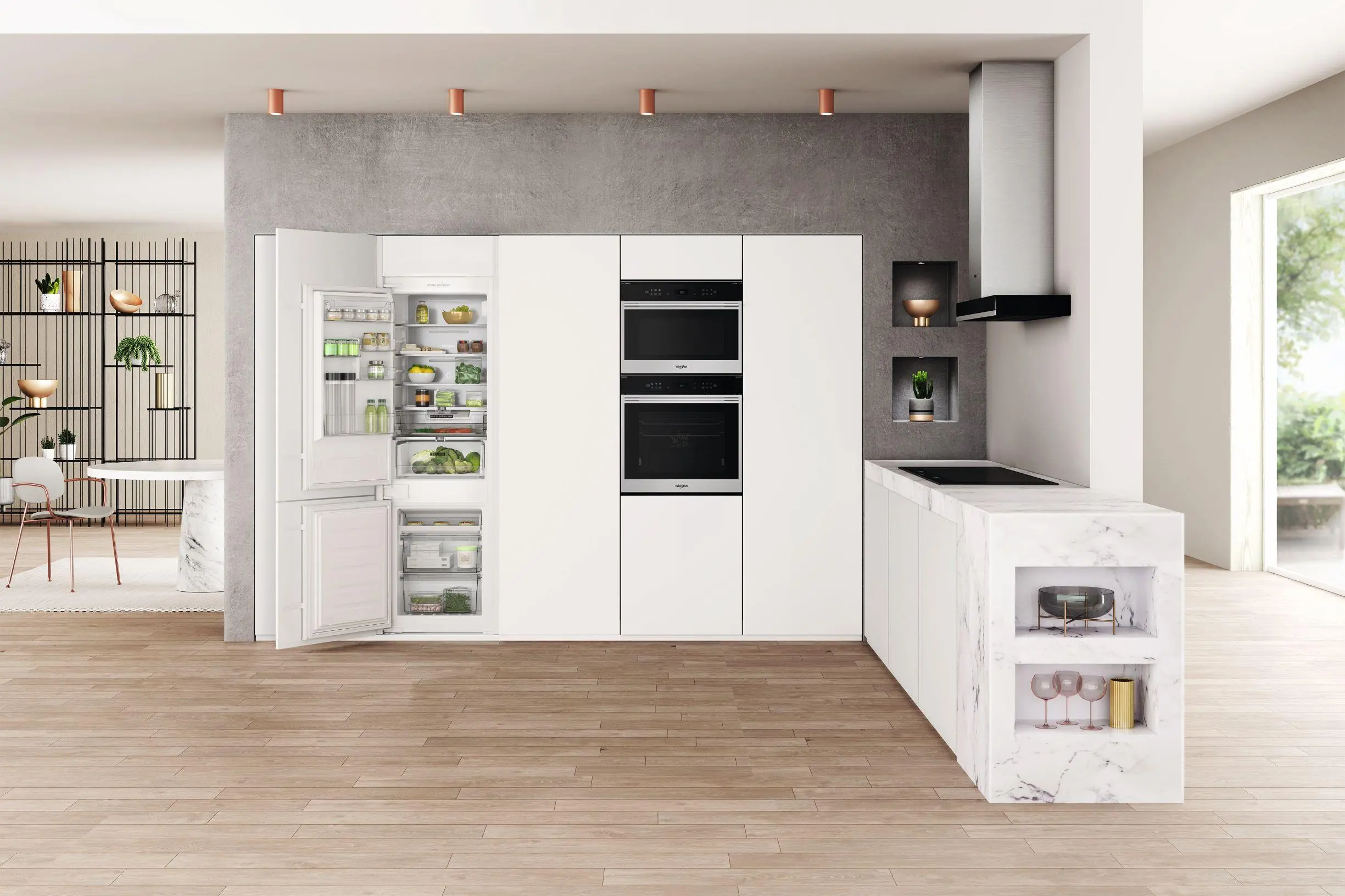 Lodówka Whirlpool WHC18 T141 Pełny No Frost 177cm Szuflada z kontrolą wilgotności