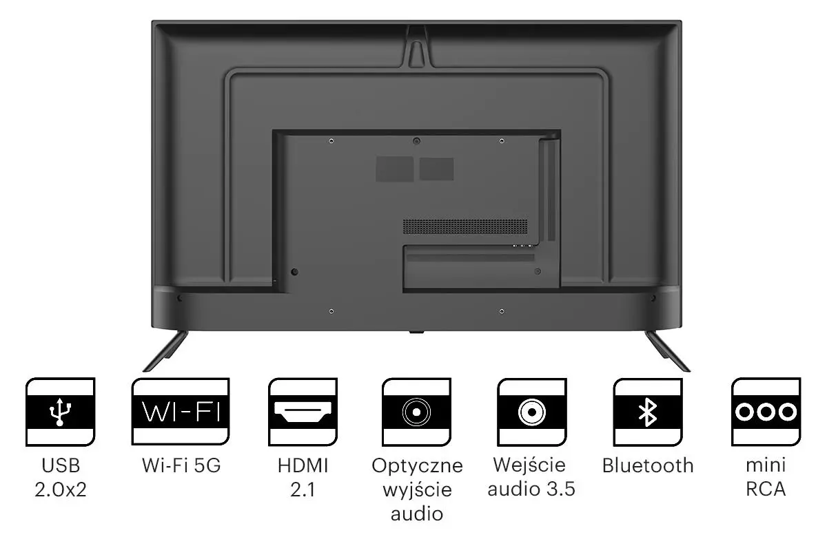 Telewizor KIVI 43U740NB 43" LED 4K Android TV HDMI 2.1 DVB-T2
