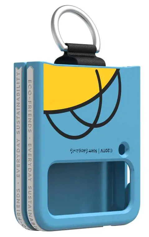 Etui Samsung Silicone Cover With Ring do Galaxy Z Flip 4 Simpsons