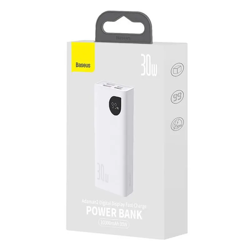 Powerbank Baseus PPAD040002 Adaman2 10000mAh 30W Biały