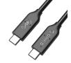 Kabel USB Orico U4C08-BK-BP kabel sygnałowy i zasilający USB-C, 100W Video 8K, 40 Gbps Czarny
