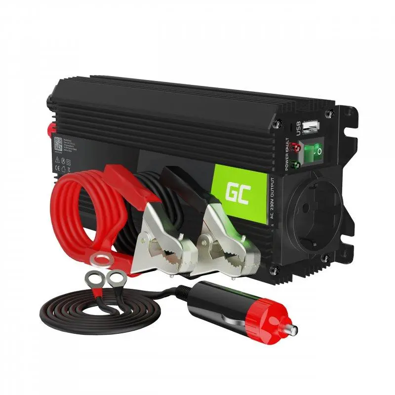 Przetwornica Green Cell PRO INVGC04 24V na 230V 500W/1000W Modyfikowana sinusoida