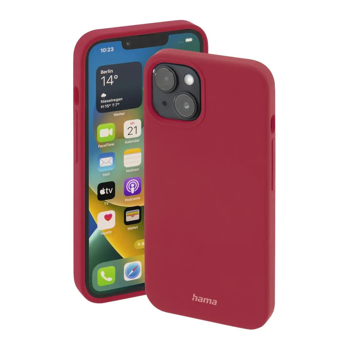 Etui Hama MagCase Safety do iPhone 14 Plus Czerwony