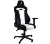 Fotel Nitro Concepts E250 Radiant White Biurowy  do 120kg Tkanina Czarno-biały