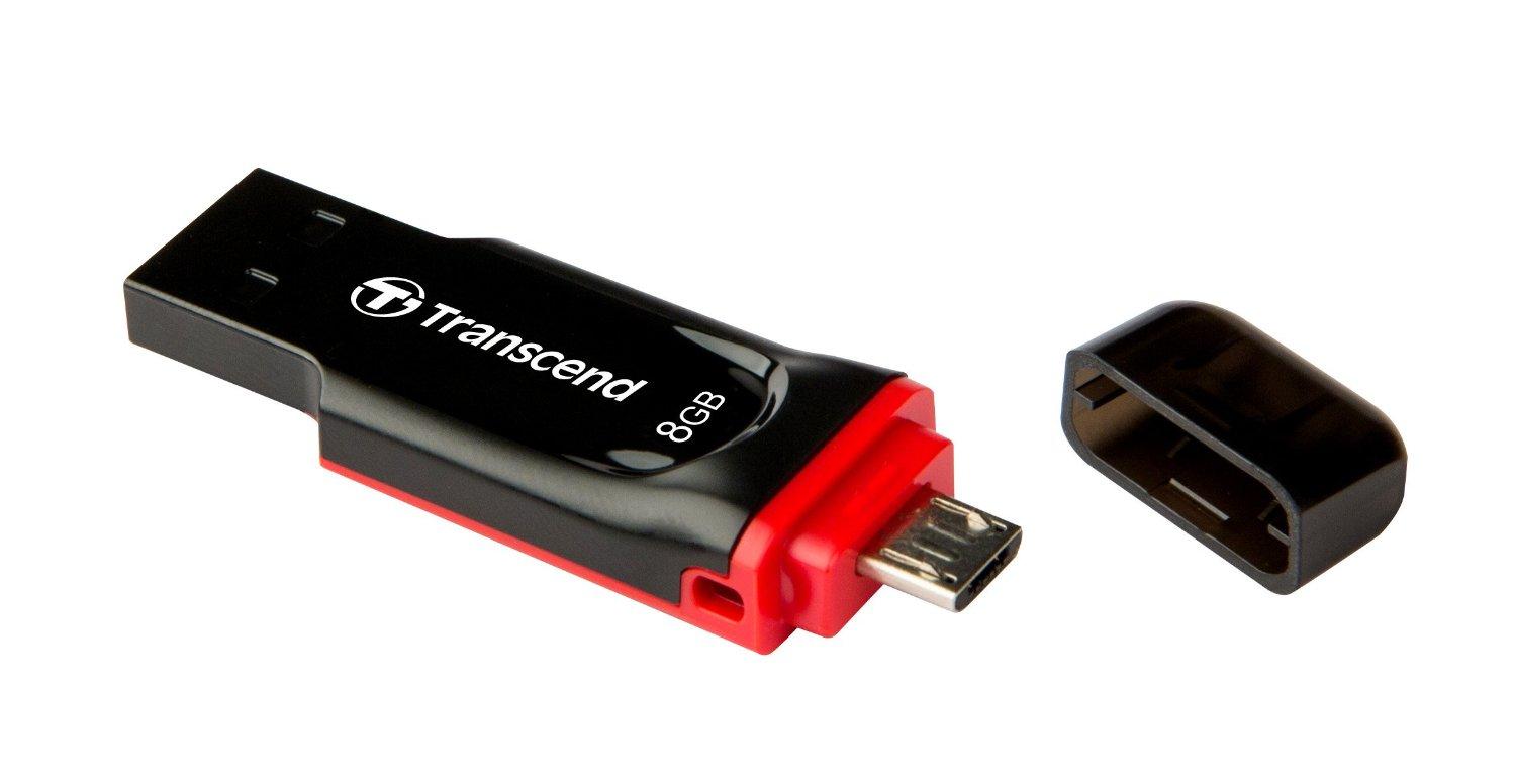 PenDrive Transcend JetFlash 340 8GB USB 2.0 + Micro USB