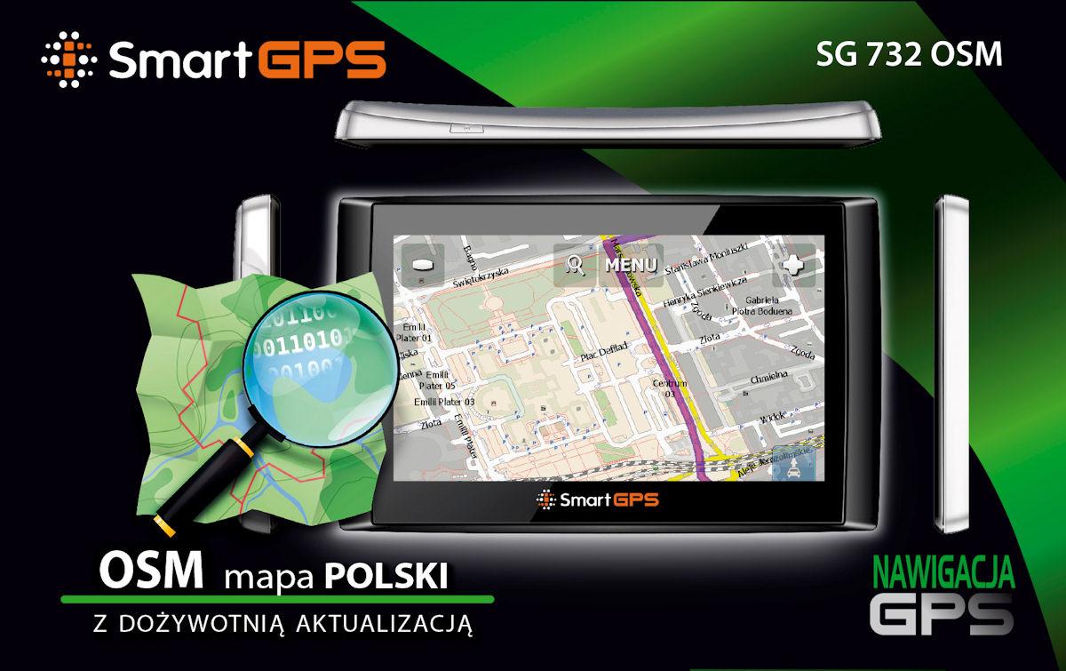 Nawigacja SmartGPS SG732 + OpenStreetMap PL