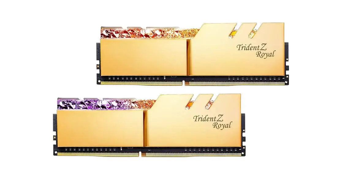 Pamięć RAM G.Skill Trident Z Royal Gold DDR4 16GB (2 x 8GB) 4266 CL19 Złoty
