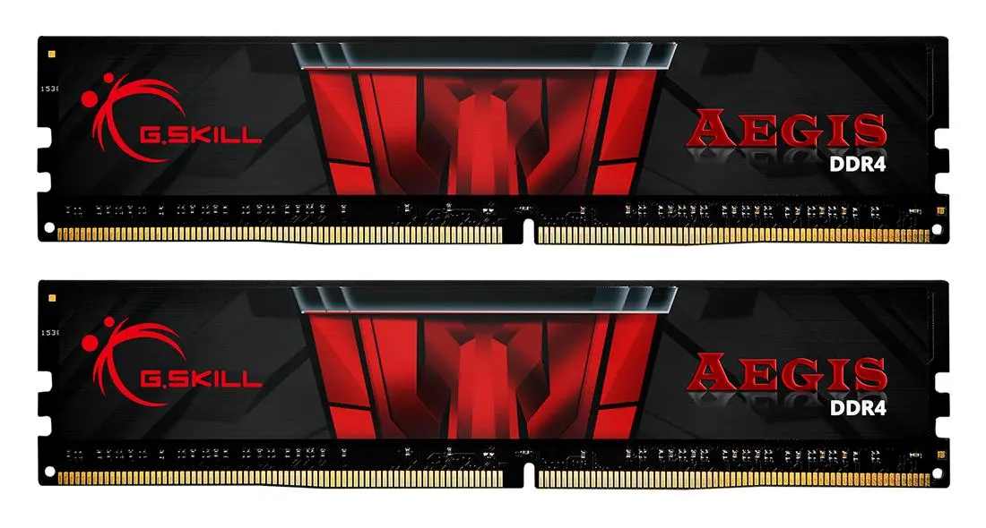 Pamięć RAM G.Skill Aegis DDR4 32GB (2 x 16GB) 2666 CL19 Czarno-czerwony