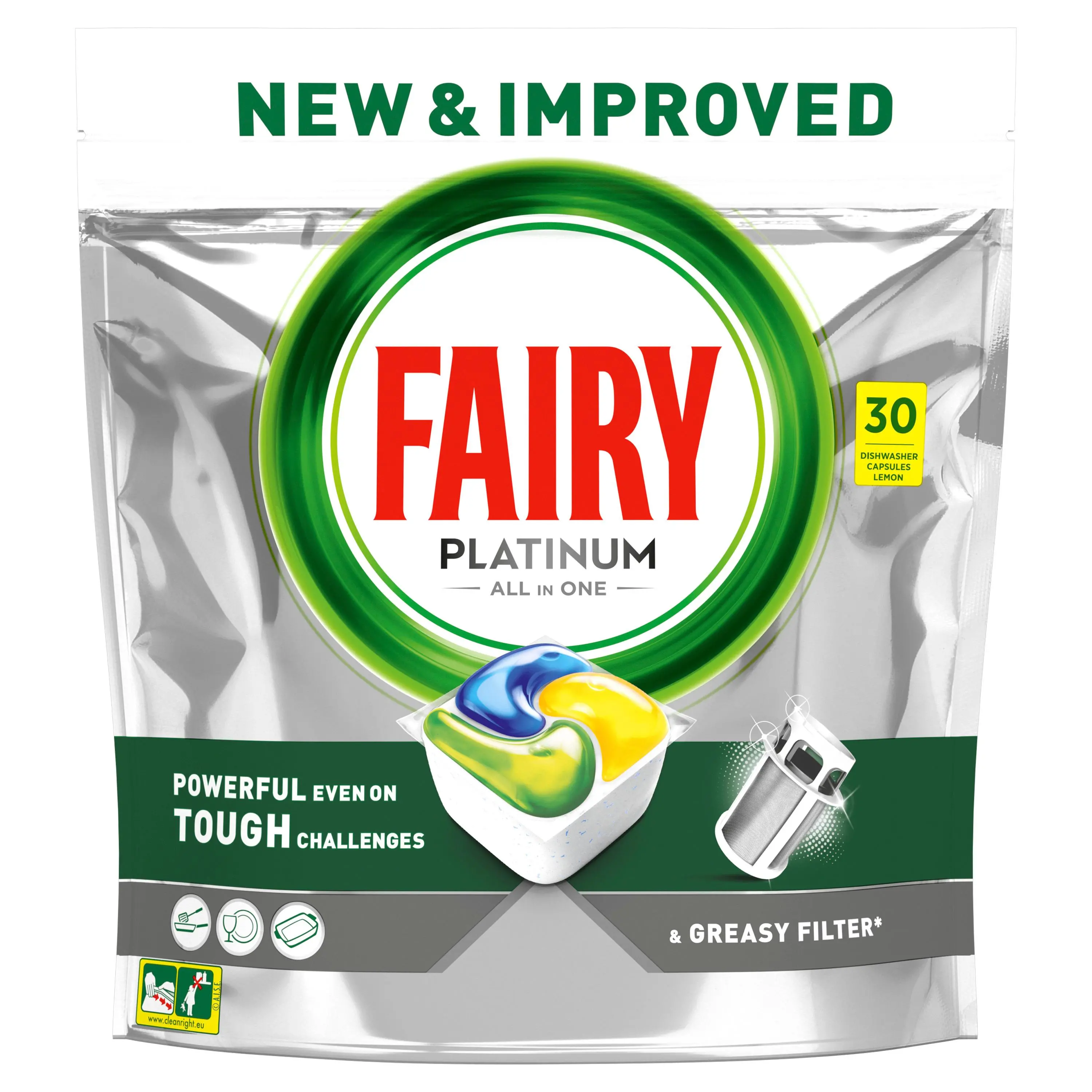 Kapsułki do zmywarki Fairy Platinum Lemon 30szt.