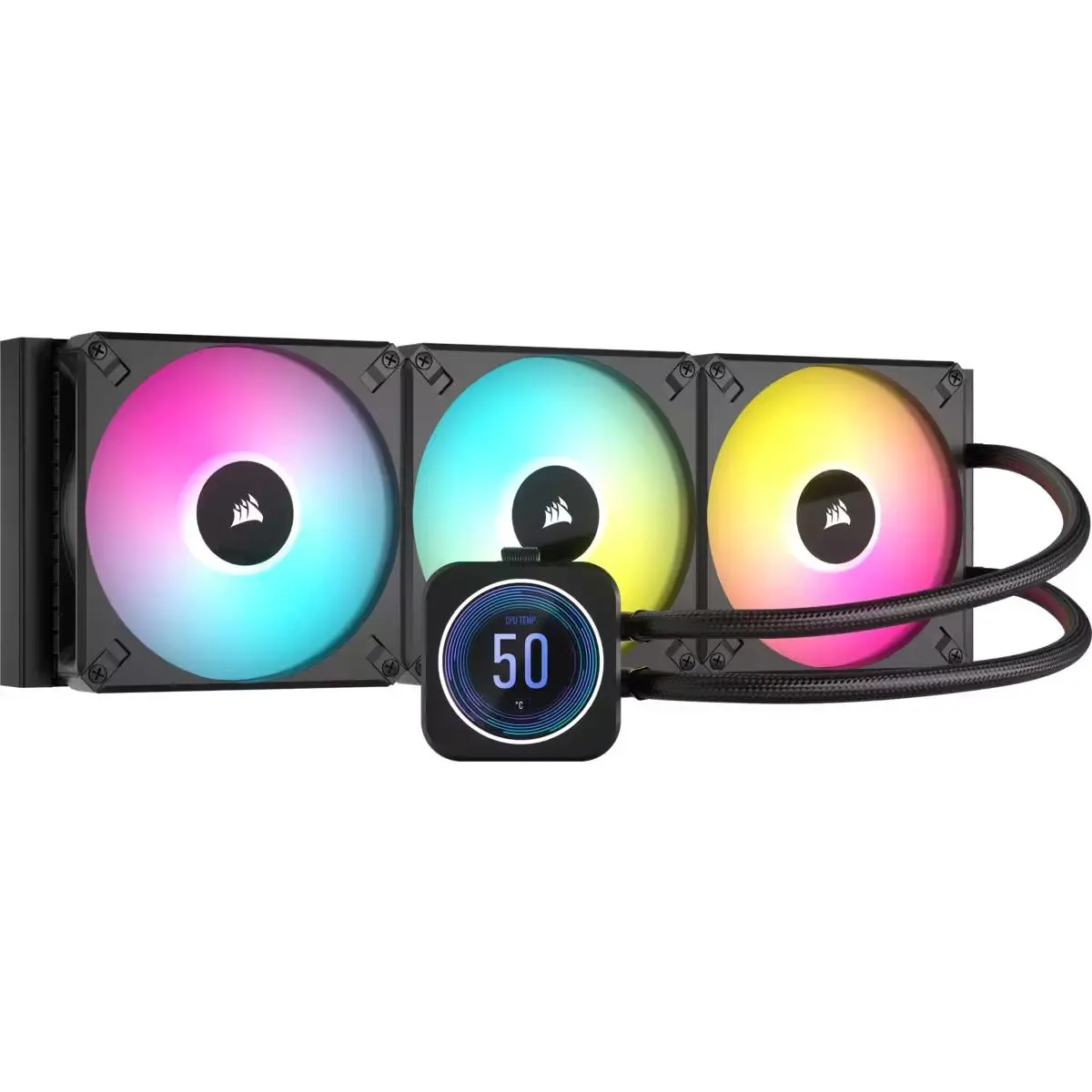 Chłodzenie Corsair iCUE H170i Elite LCD XT 420 mm Czarny