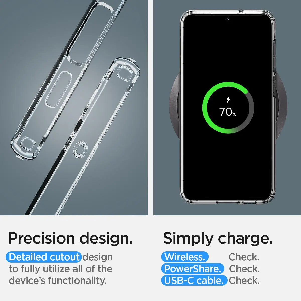 Etui Spigen Liquid Crystal do Galaxy S23 Przezroczysty