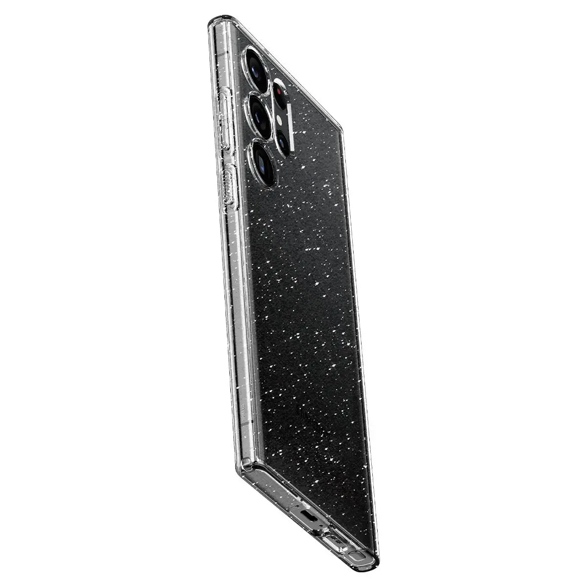 Etui Spigen Liquid Crystal Glitter do Galaxy S23 Ultra Przezroczysty