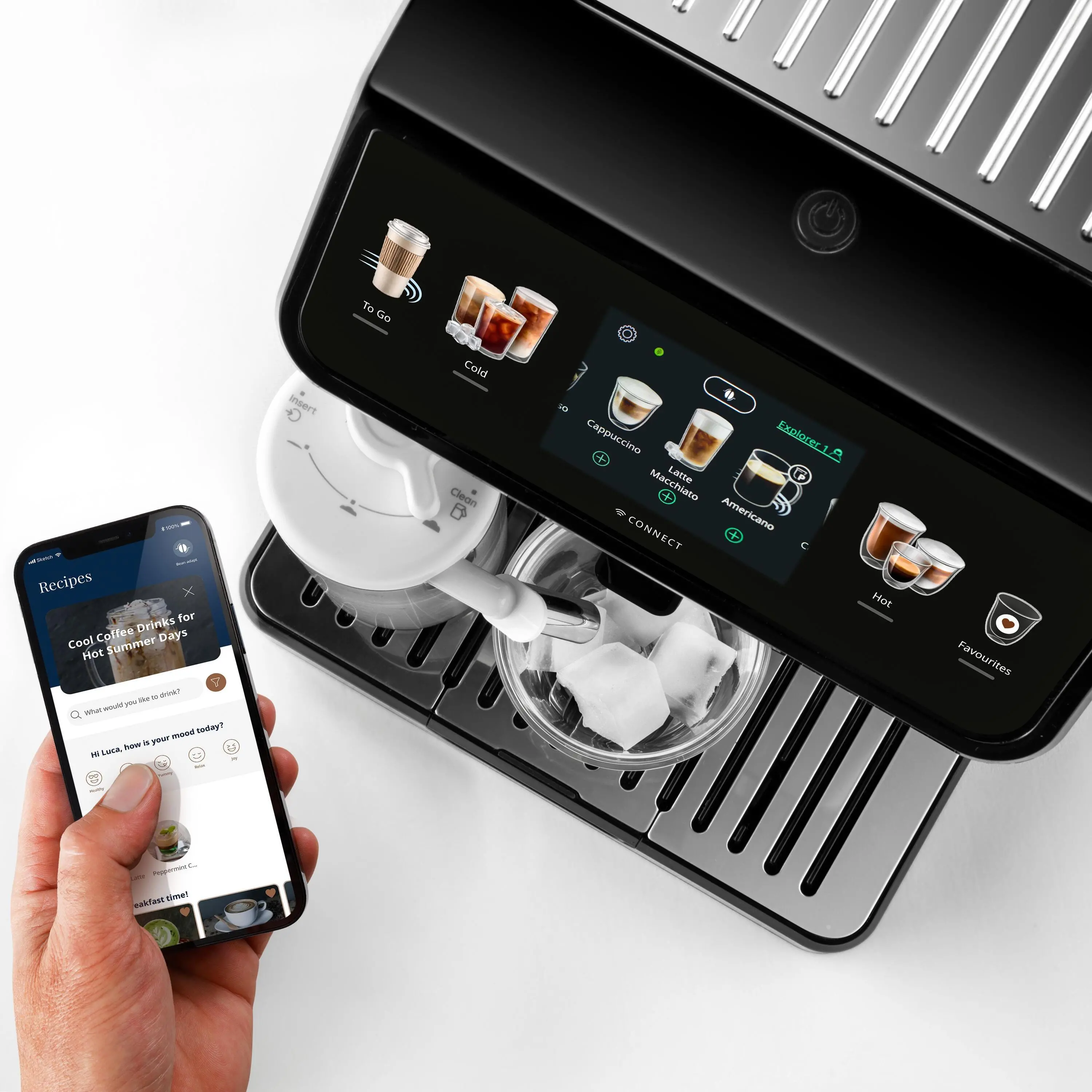 Ekspres DeLonghi Eletta Explore ECAM450.65.G Kawa mrożona