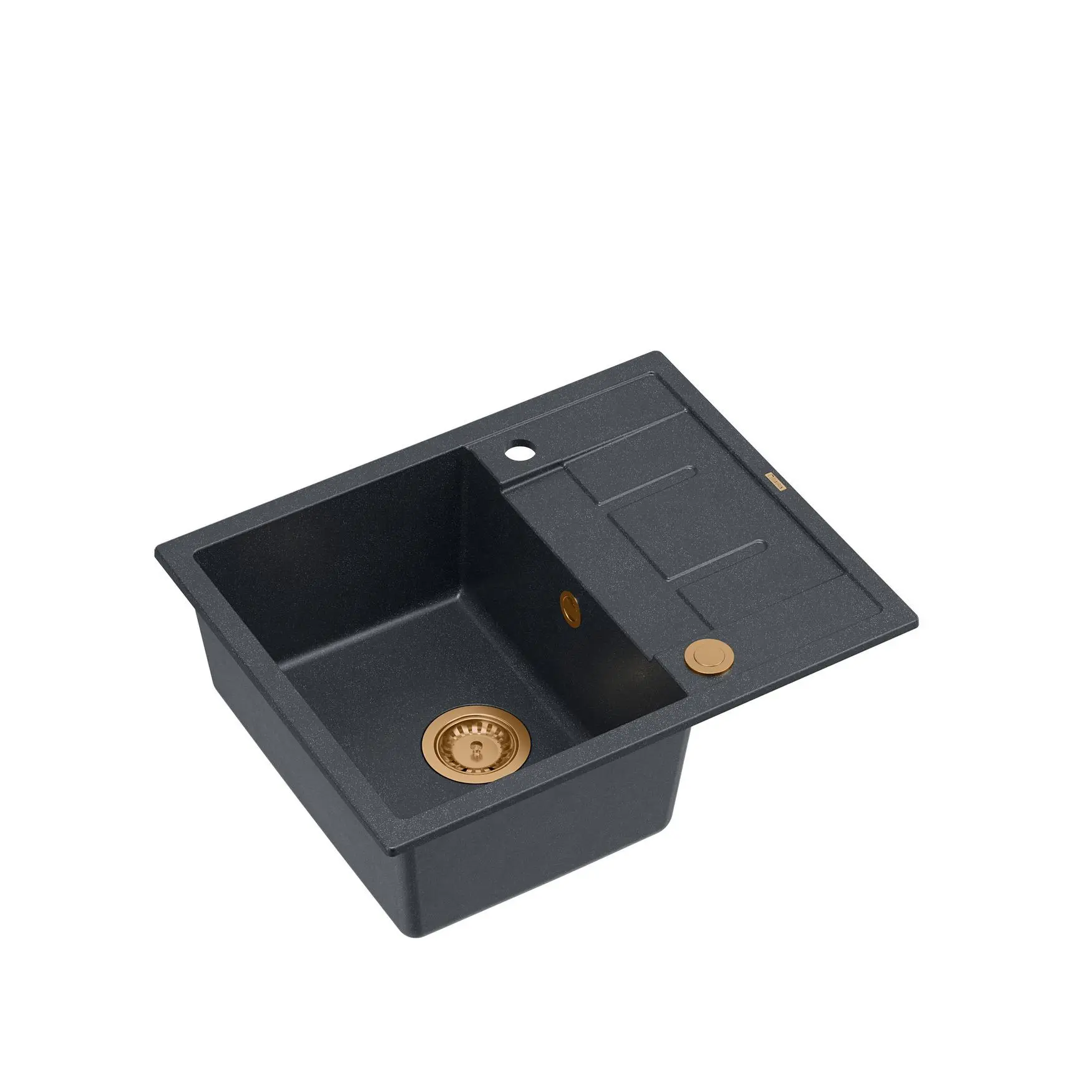 Zlewozmywak Quadron HB8210U8-C1 P2O Morgan 116 Granitowy Czarny metalik/Miedziany