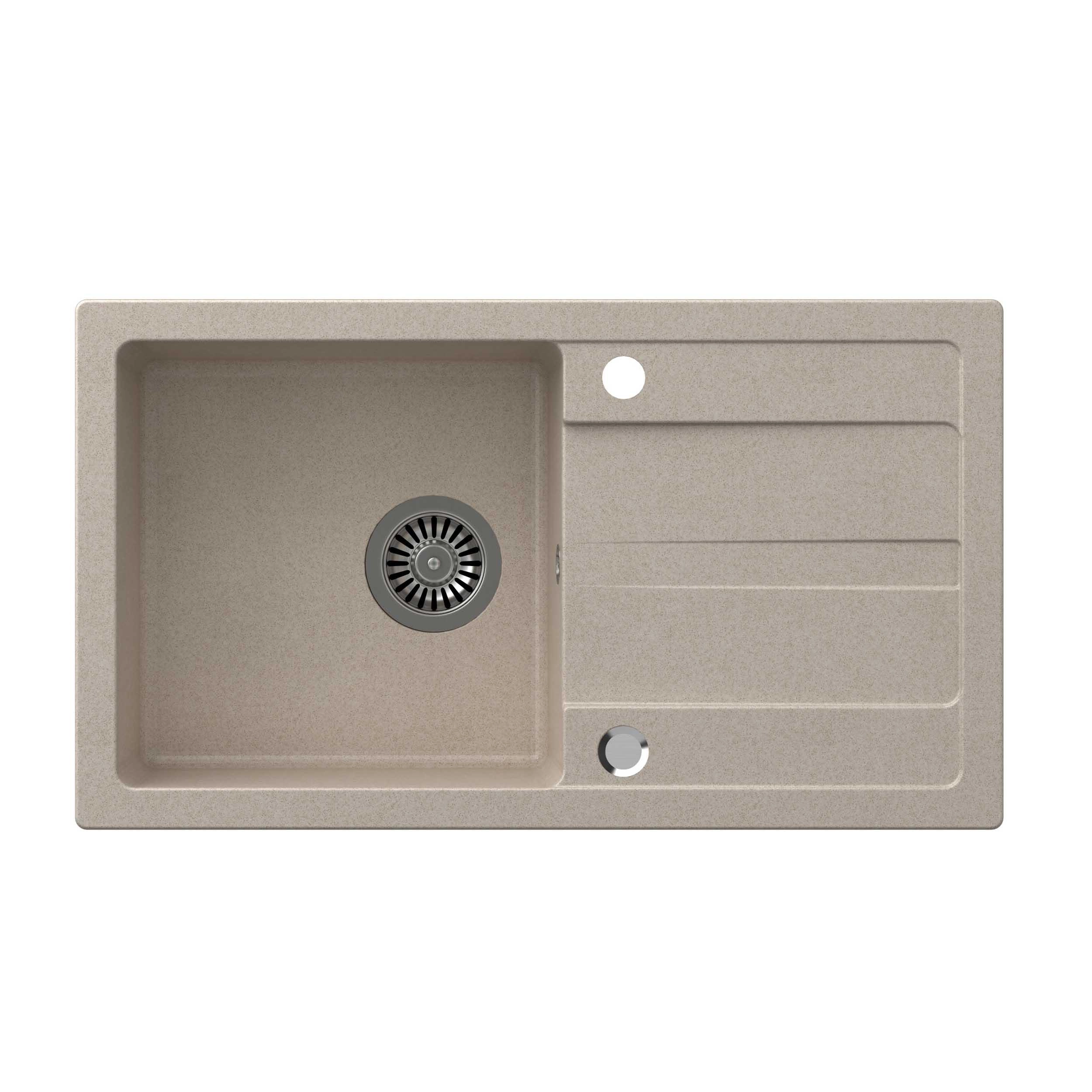 Zlewozmywak Quadron HCQM7744BEZ Tom 111 Granitowy Beżowy