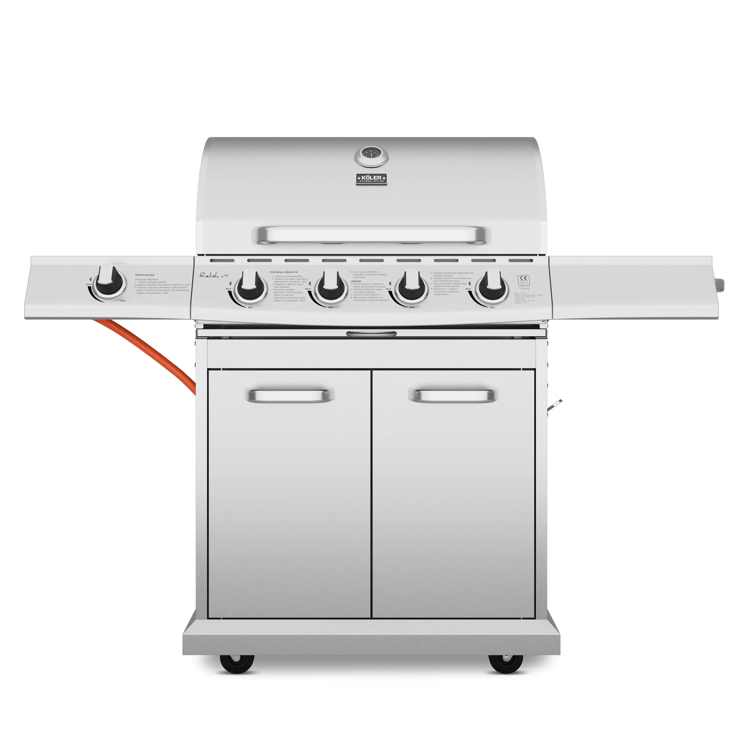 Grill gazowy Koler Relish v4 Srebrny