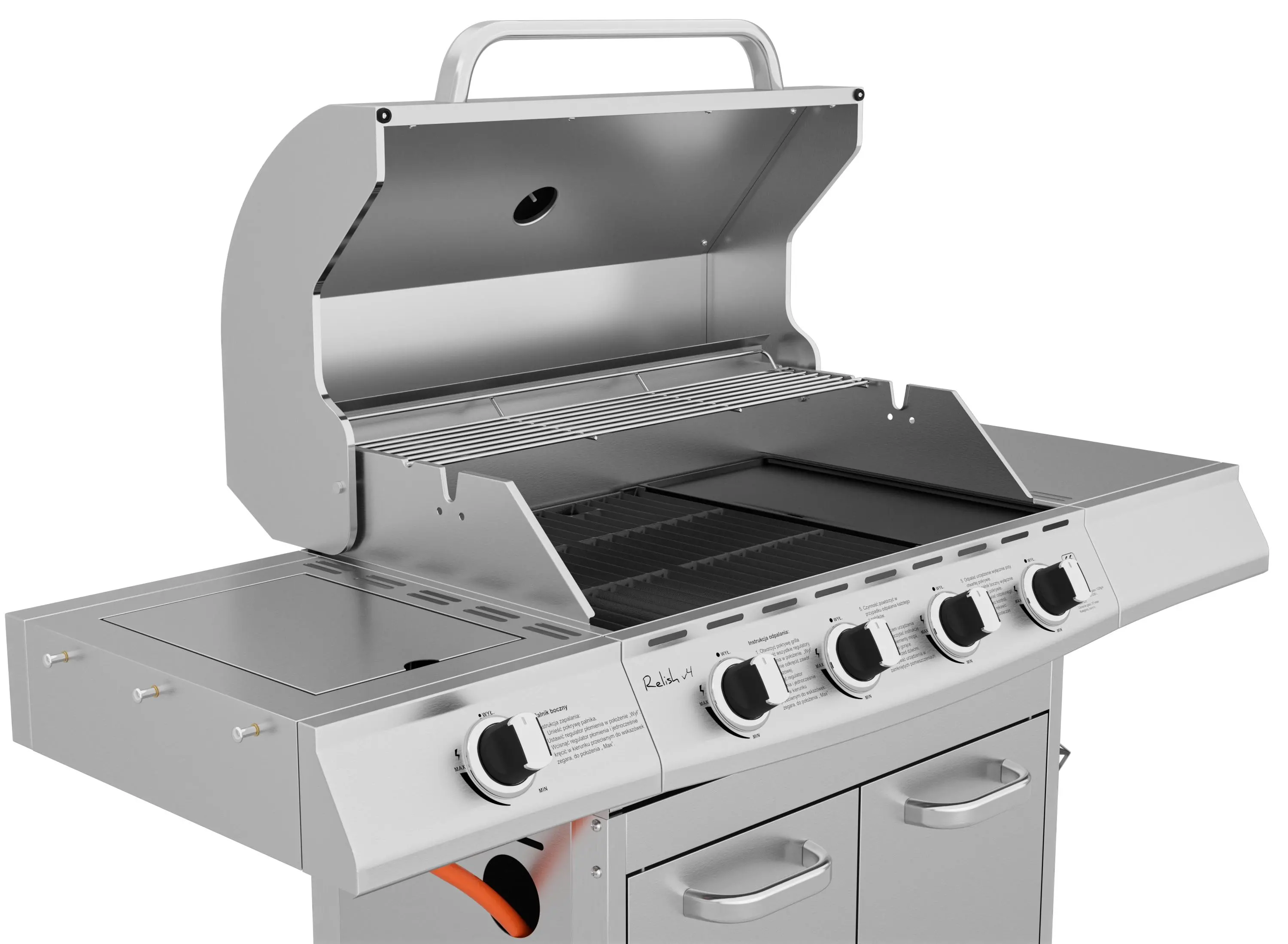 Grill gazowy Koler Relish v4 Srebrny