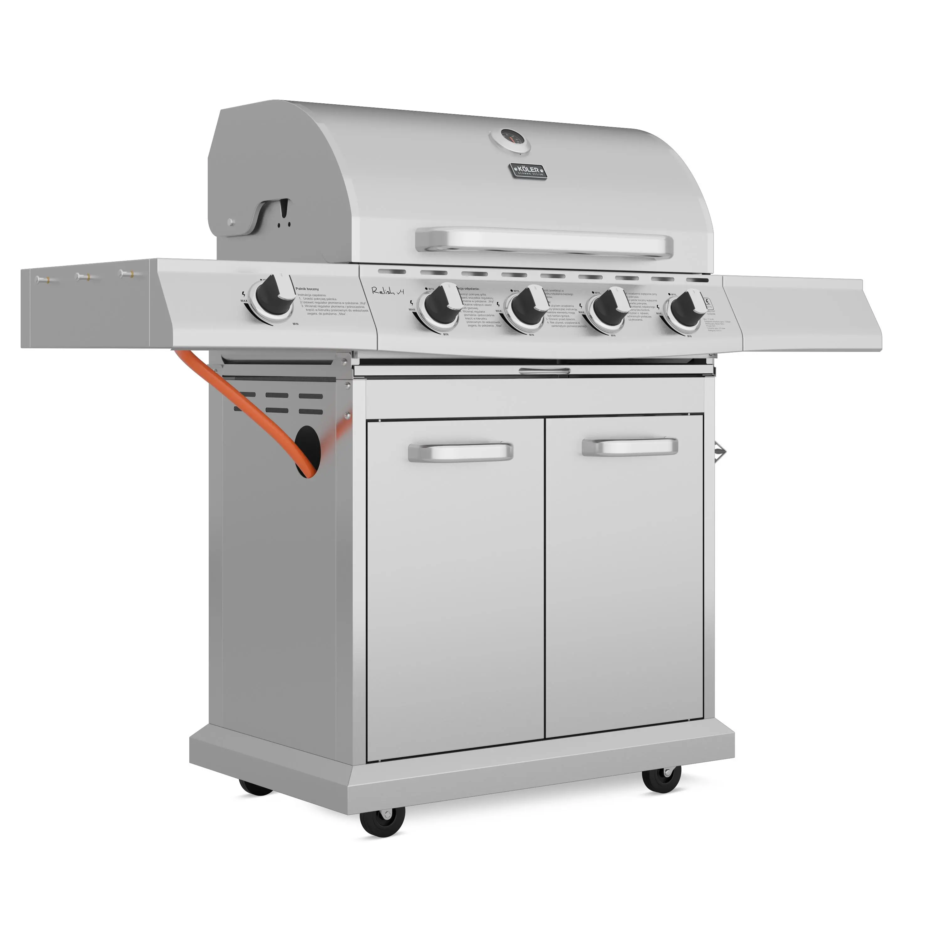 Grill gazowy Koler Relish v4 Srebrny