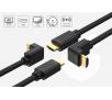 Kabel HDMI Unitek Y-C1002 Kątowy 3m Czarny