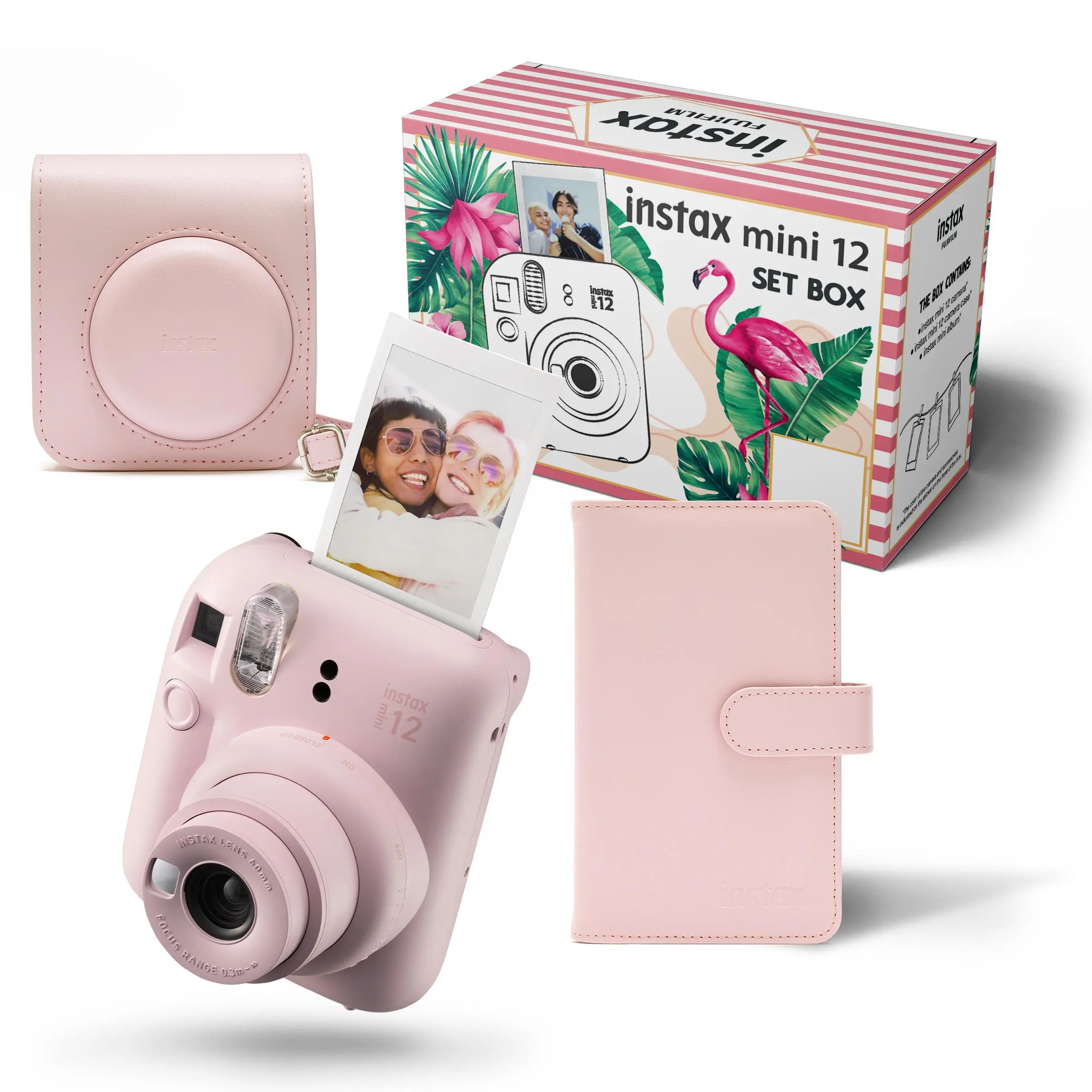 Aparat Fujifilm Instax Mini 12 Różowy + etui + album