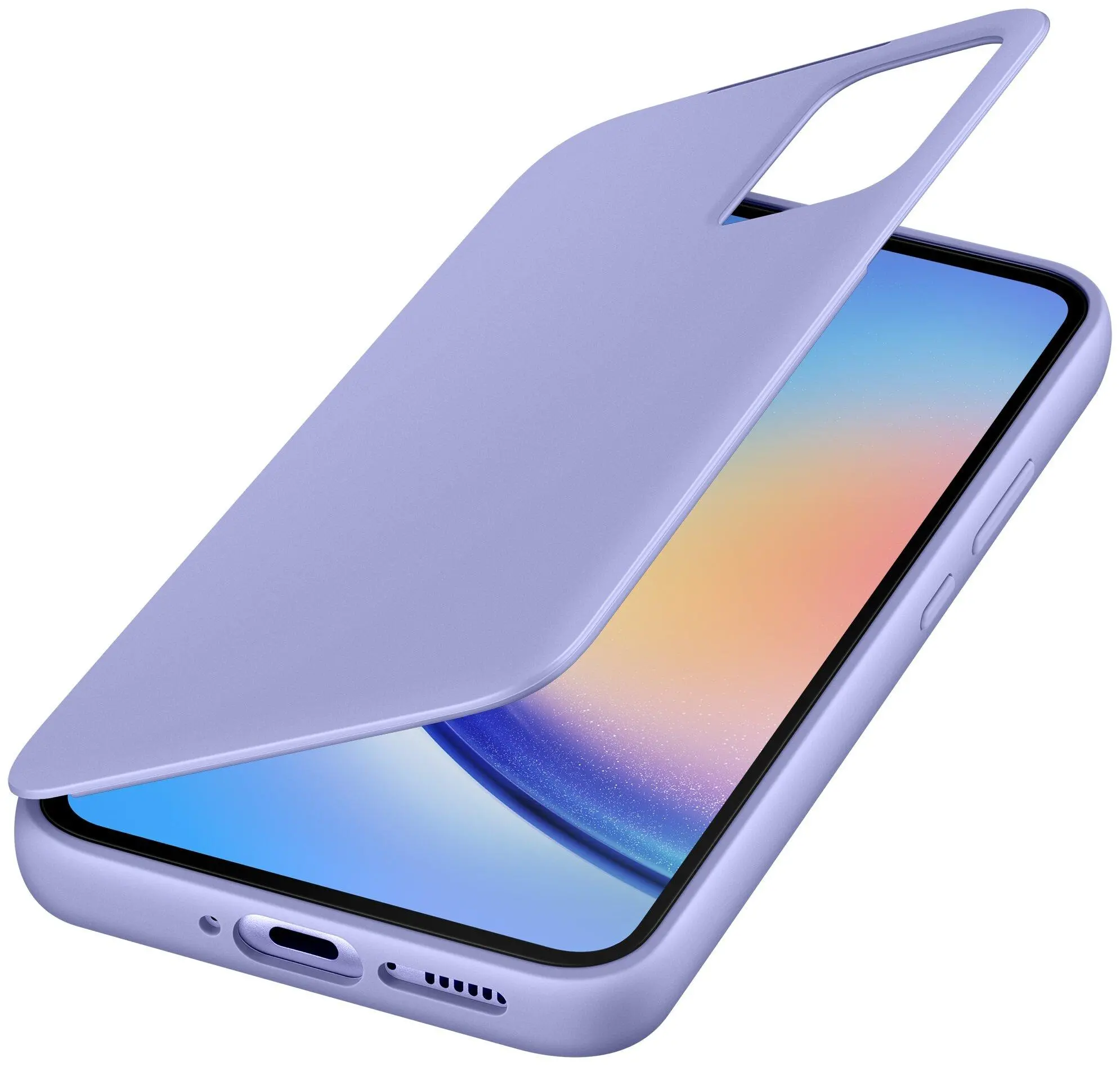 Etui Samsung Smart S View Wallet Cover do Galaxy A34 Jagodowy
