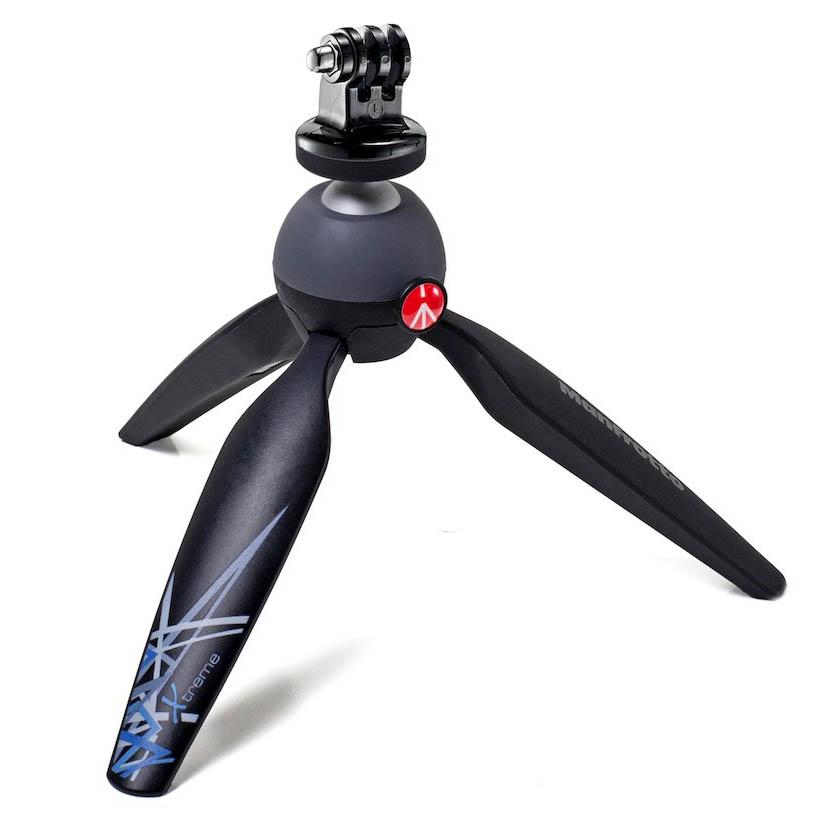 Statyw Manfrotto PIXI Xtreme adapter GoPro Czarny